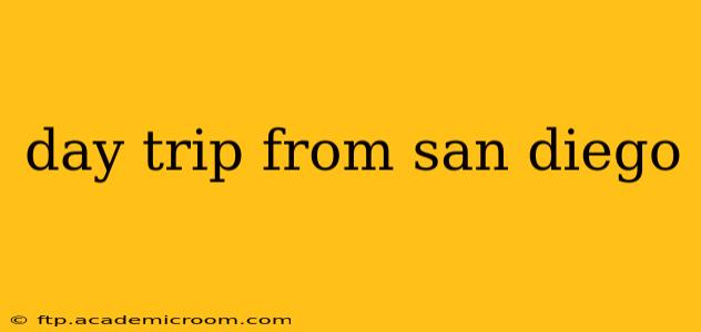 day trip from san diego