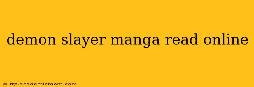 demon slayer manga read online