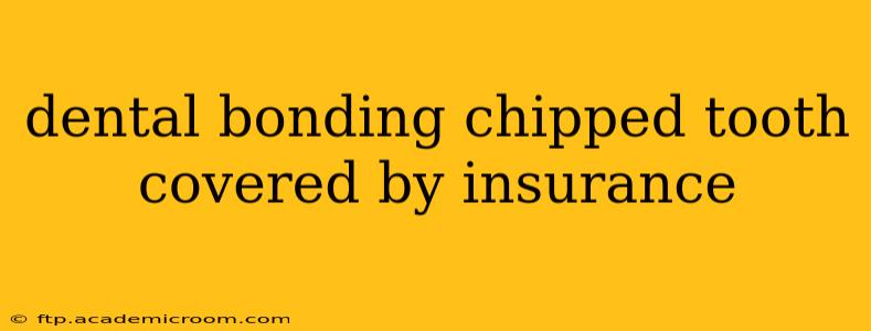 dental bonding chipped tooth covered by insurance