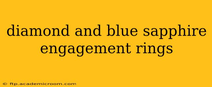 diamond and blue sapphire engagement rings
