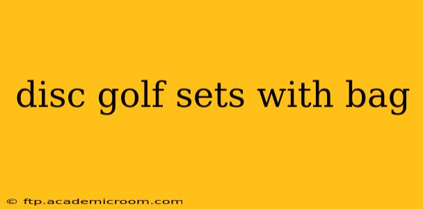 disc golf sets with bag