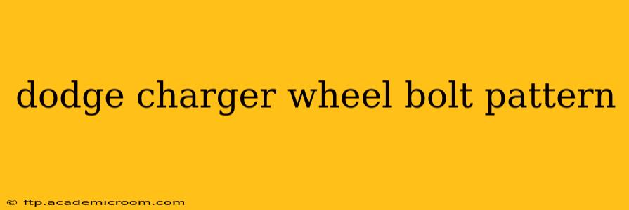 dodge charger wheel bolt pattern