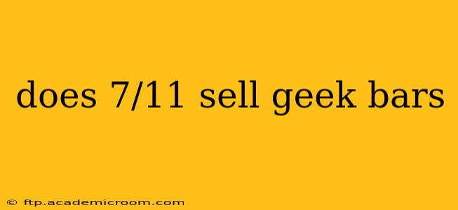 does 7/11 sell geek bars