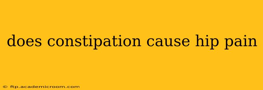 does constipation cause hip pain