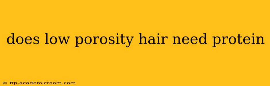 does low porosity hair need protein