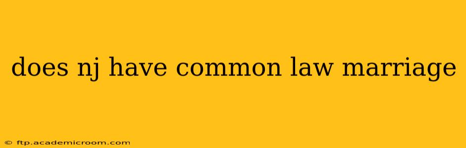 does nj have common law marriage