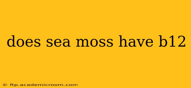 does sea moss have b12