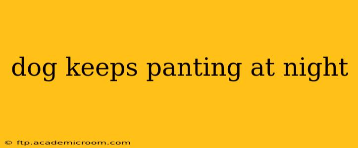 dog keeps panting at night