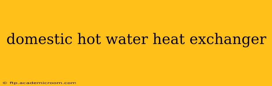 domestic hot water heat exchanger