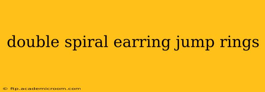 double spiral earring jump rings