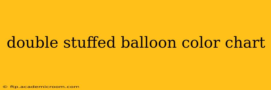 double stuffed balloon color chart