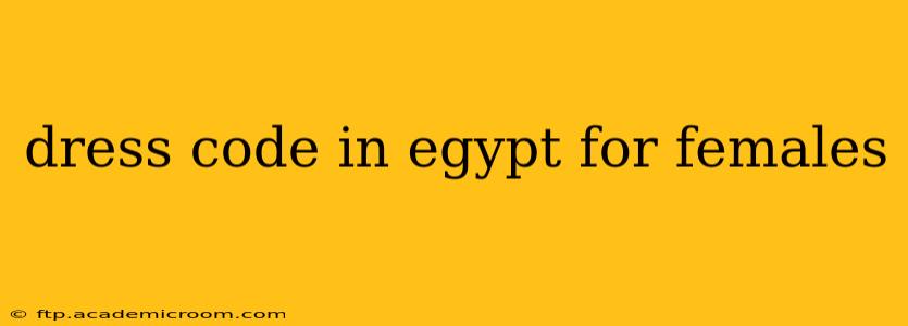 dress code in egypt for females