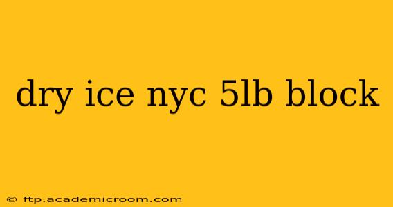 dry ice nyc 5lb block