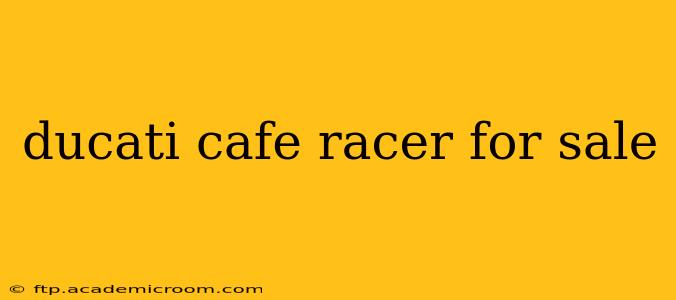 ducati cafe racer for sale