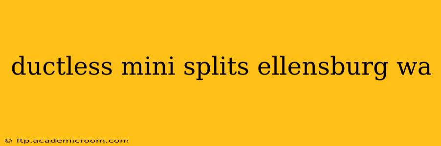 ductless mini splits ellensburg wa