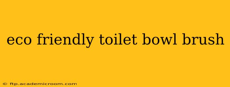 eco friendly toilet bowl brush