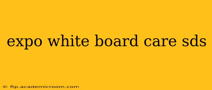 expo white board care sds