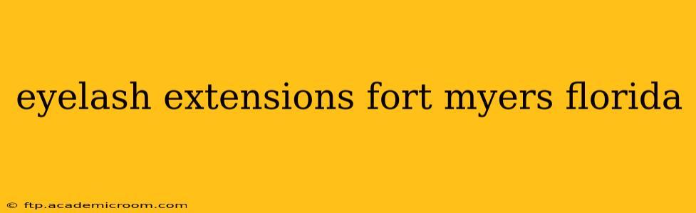 eyelash extensions fort myers florida