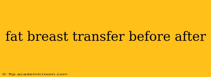 fat breast transfer before after