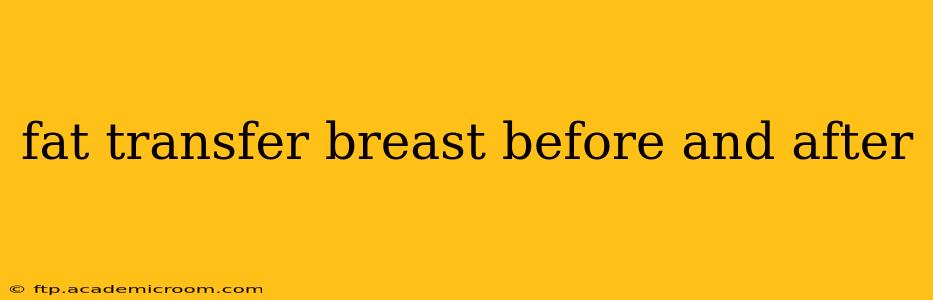 fat transfer breast before and after