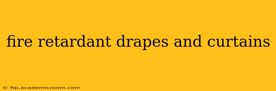 fire retardant drapes and curtains