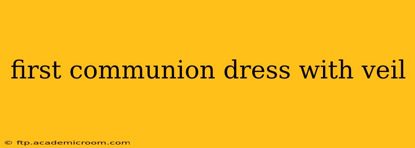 first communion dress with veil