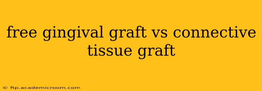 free gingival graft vs connective tissue graft