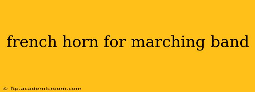 french horn for marching band