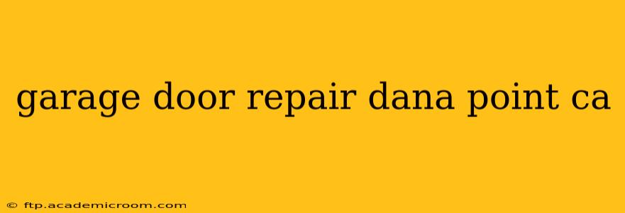 garage door repair dana point ca