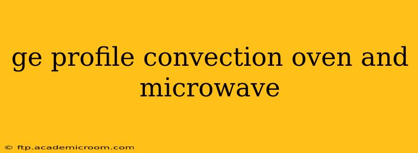 ge profile convection oven and microwave