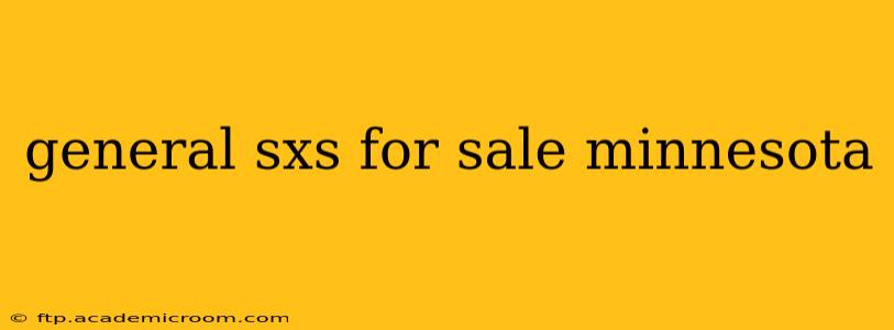 general sxs for sale minnesota