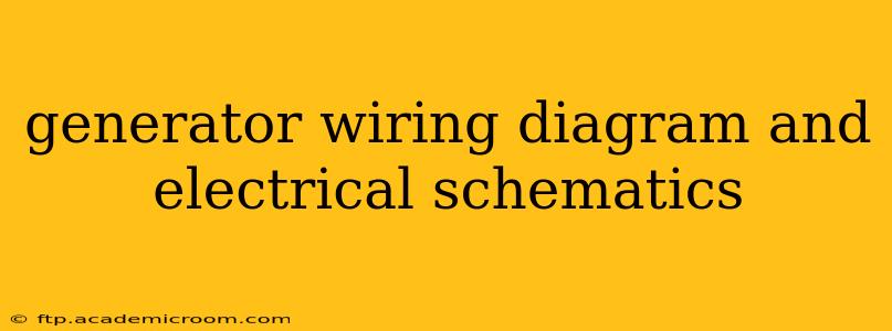 generator wiring diagram and electrical schematics