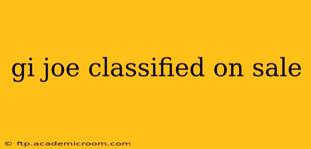 gi joe classified on sale