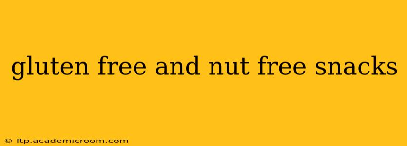 gluten free and nut free snacks