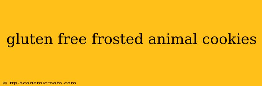 gluten free frosted animal cookies