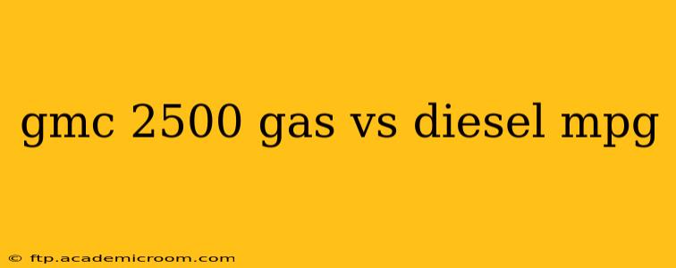gmc 2500 gas vs diesel mpg
