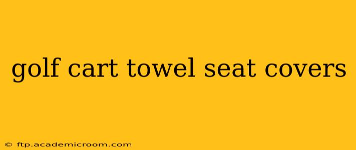 golf cart towel seat covers
