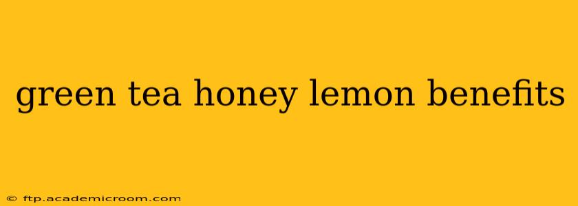 green tea honey lemon benefits