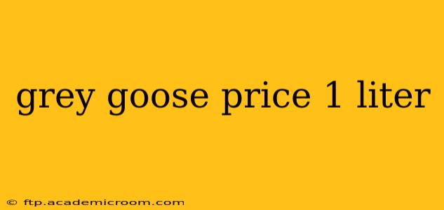 grey goose price 1 liter