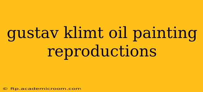 gustav klimt oil painting reproductions