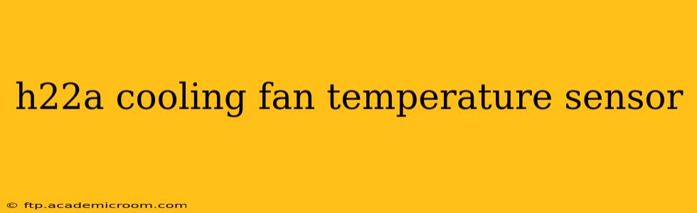 h22a cooling fan temperature sensor