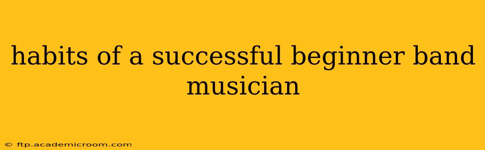 habits of a successful beginner band musician