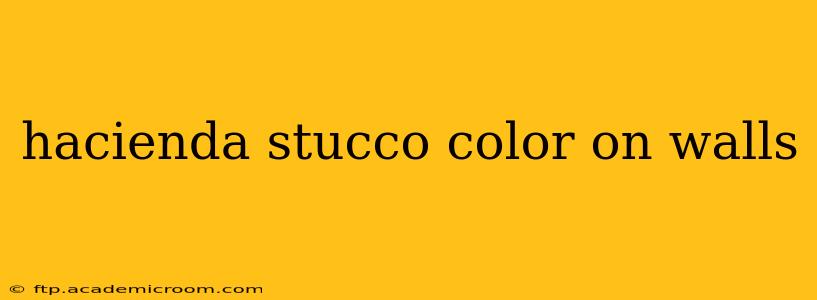 hacienda stucco color on walls