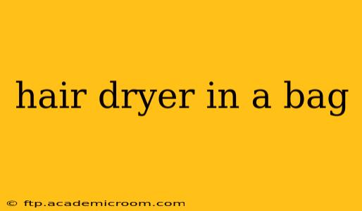 hair dryer in a bag