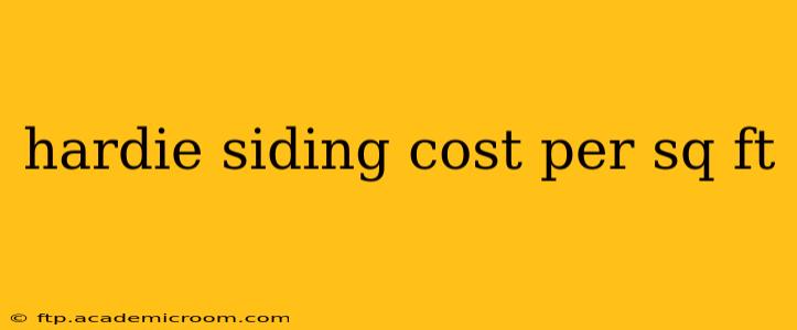 hardie siding cost per sq ft