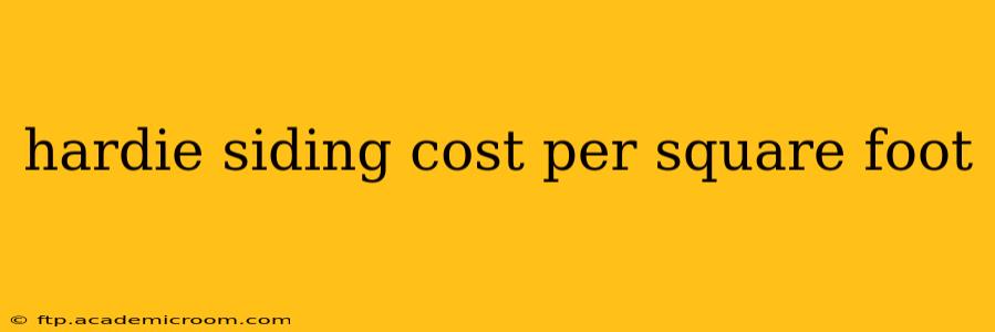 hardie siding cost per square foot