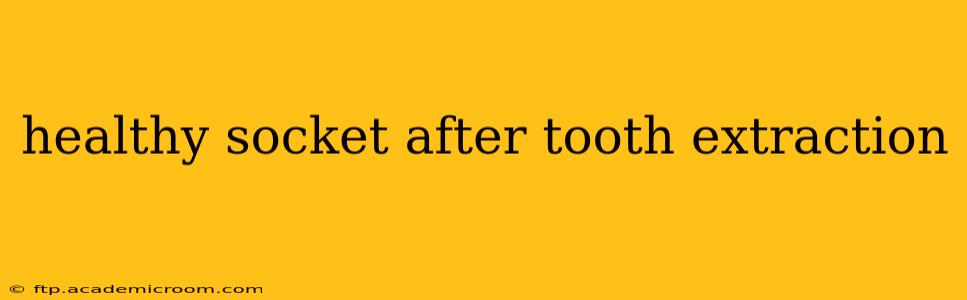 healthy socket after tooth extraction