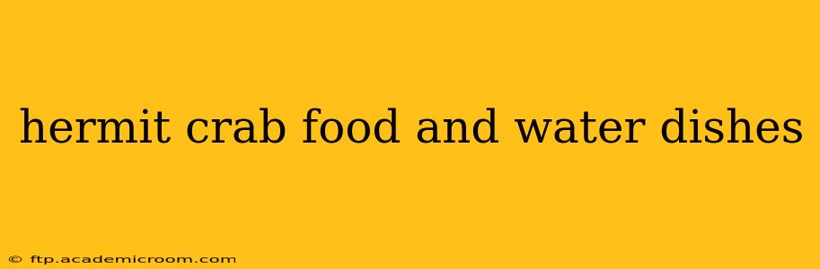 hermit crab food and water dishes