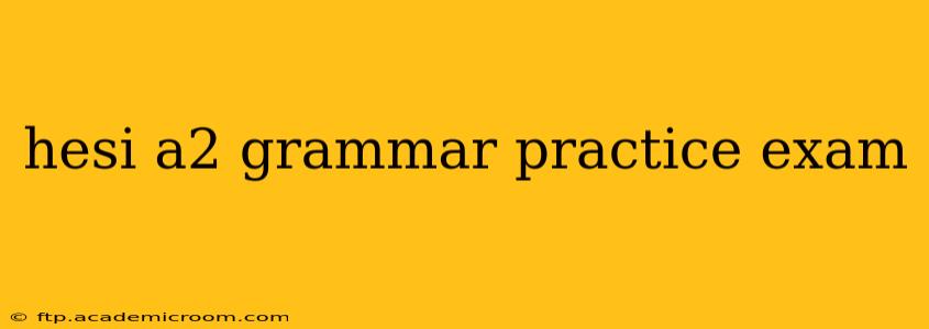 hesi a2 grammar practice exam