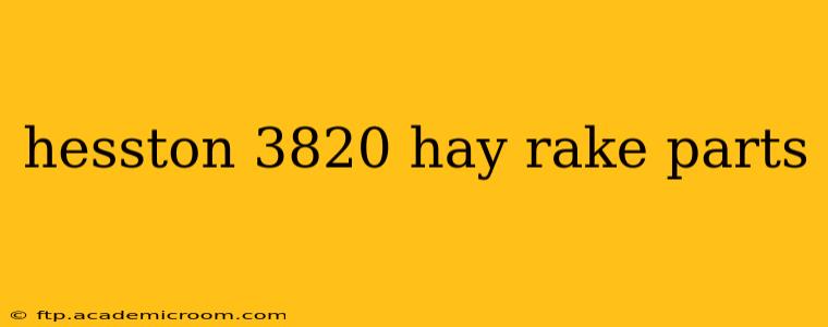 hesston 3820 hay rake parts